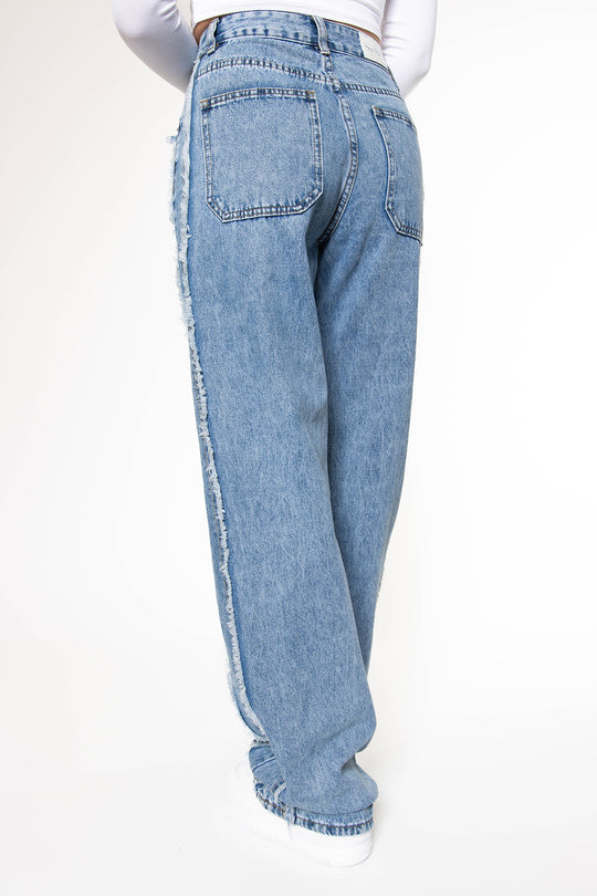 Tessa Fringe Straight Leg Jeans Jeans Routines Fashion   
