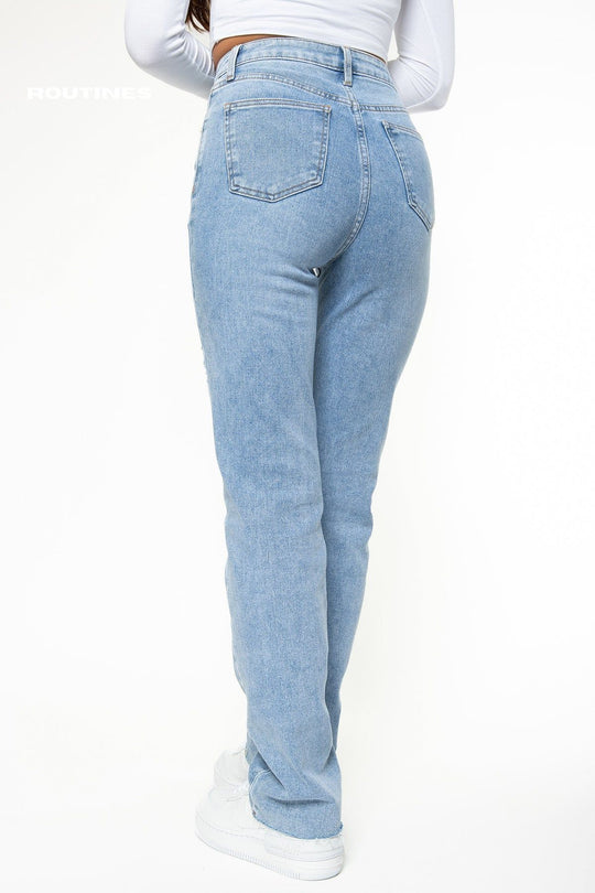 Veronica Stretch Straight Leg Jeans Jeans Routines Fashion   