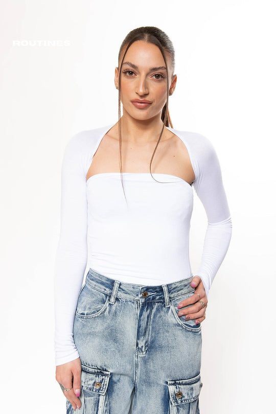 Yasmin Top - White Top Routines Fashion   