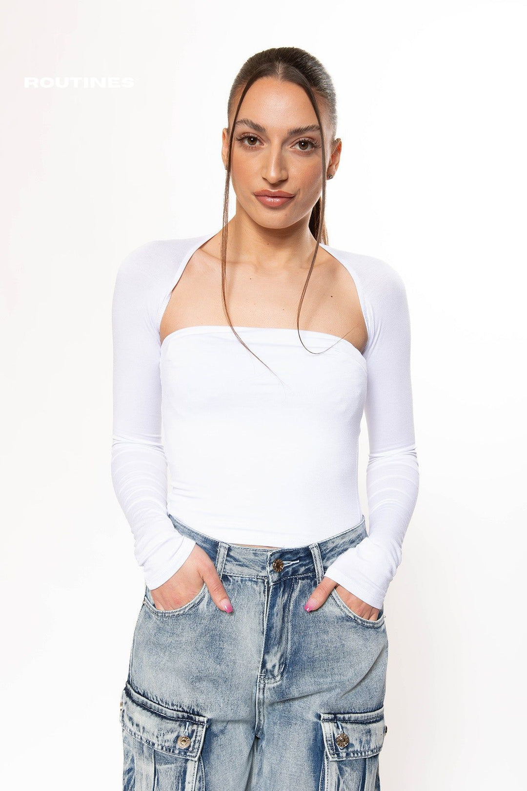 Yasmin Top - White Top Routines Fashion   