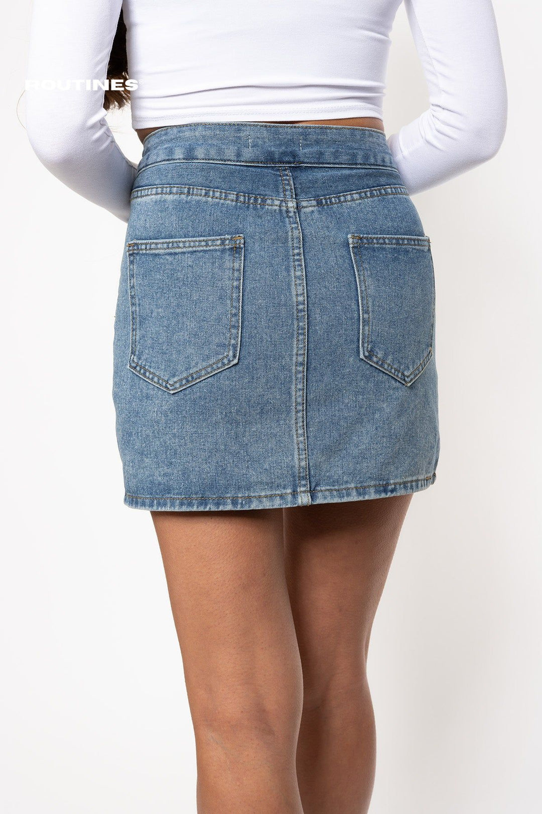 Averie Cargo Skirt Jeans Skirt Routines Fashion   