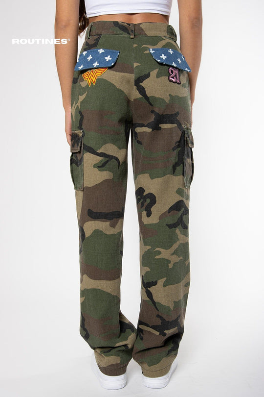 Charle Patch Camouflage Pants Pants Routines Fashion   