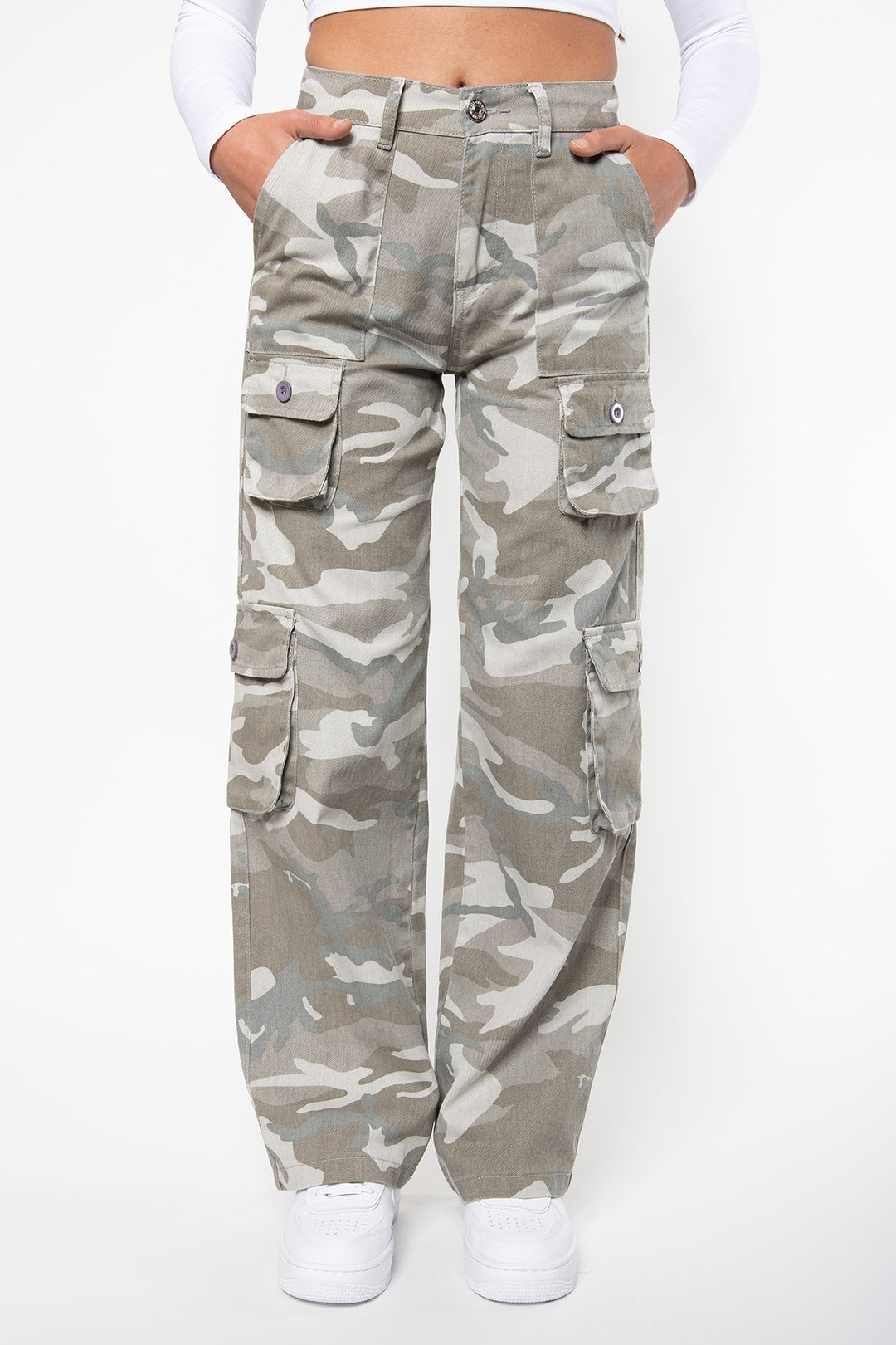 Loey Camouflage Cargo Pants Pants Routines Fashion   