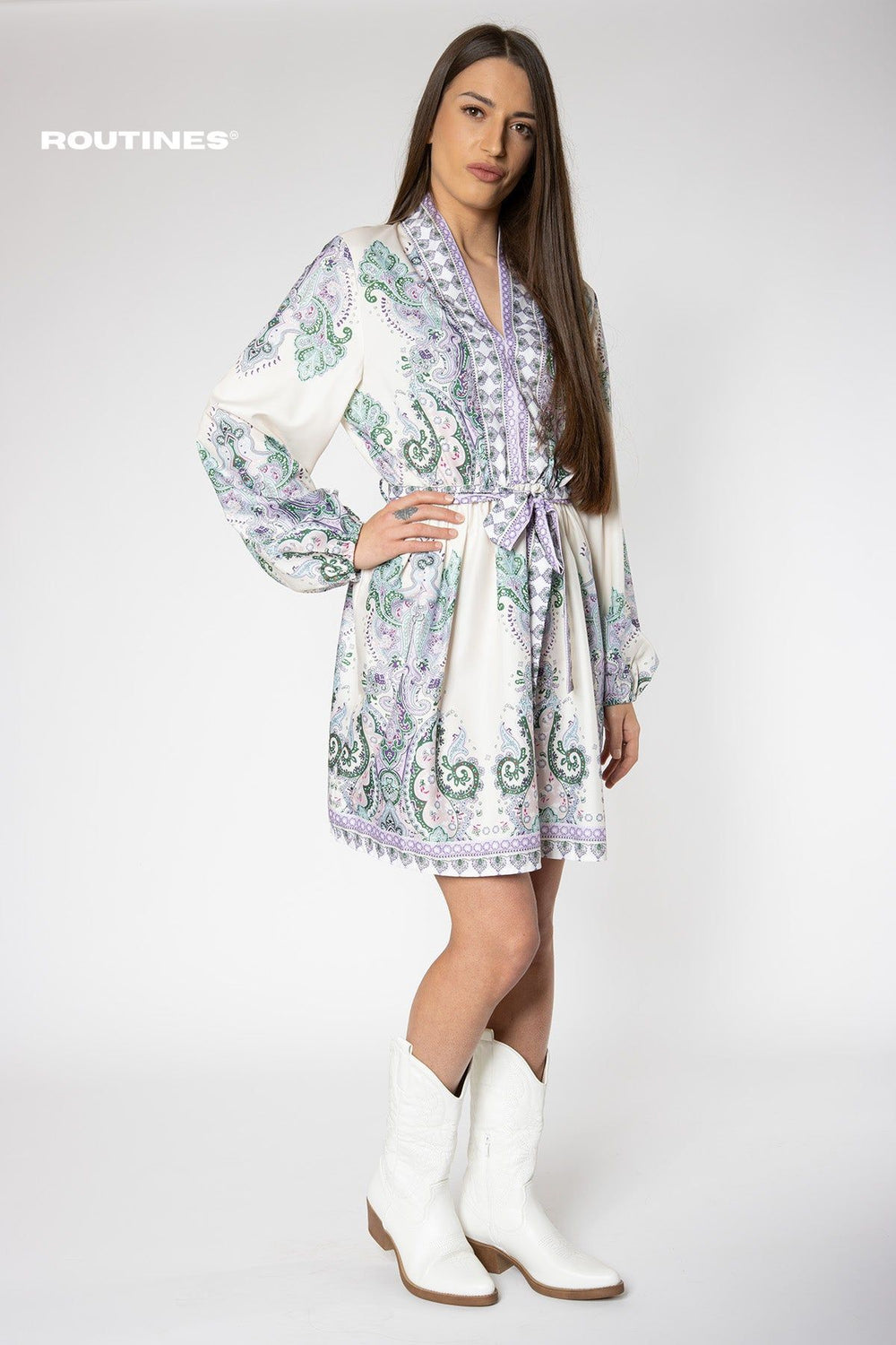 Courtney Marrakesh Dress - Lilac Dress Routines Fashion   