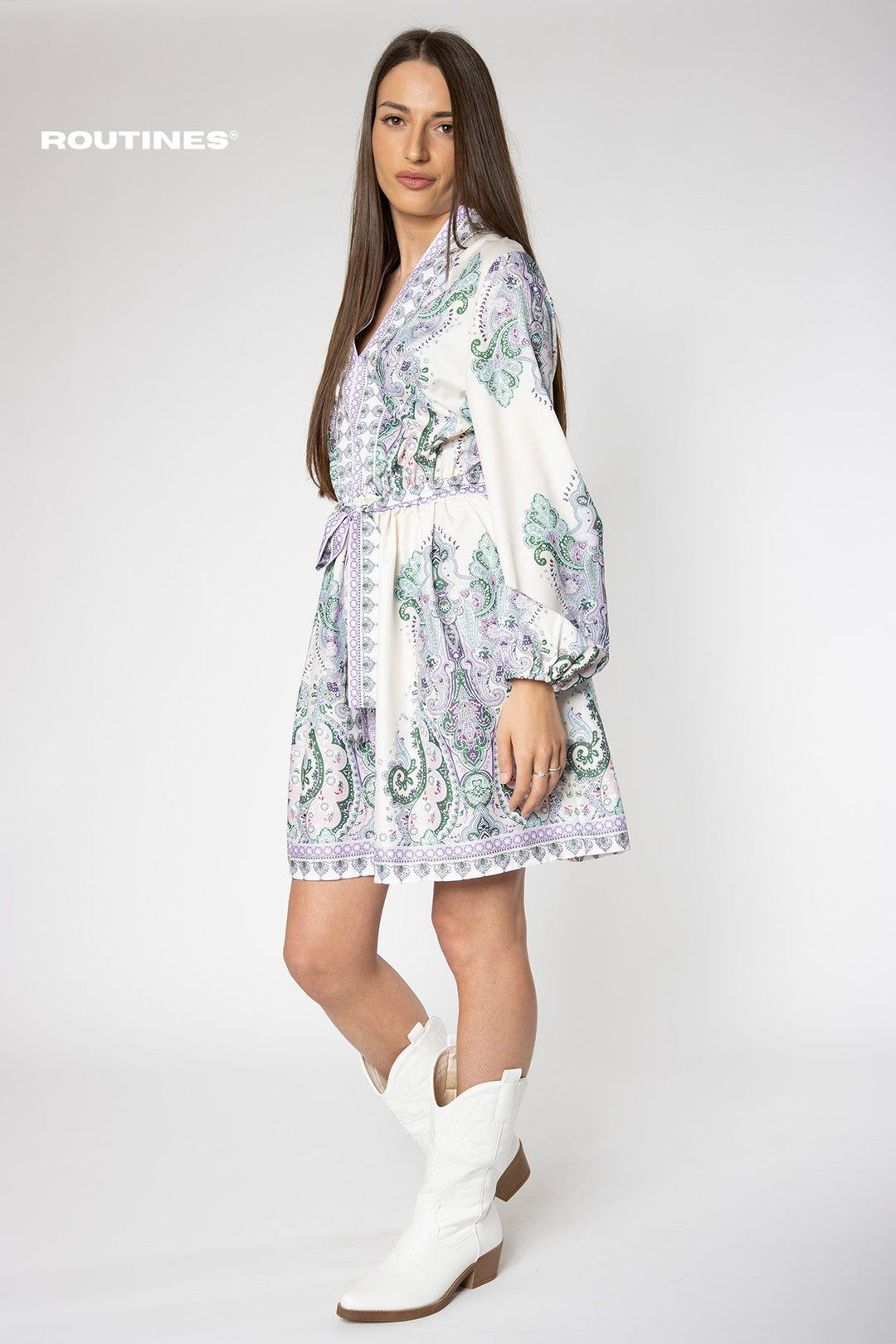 Courtney Marrakesh Dress - Lilac Dress Routines Fashion   