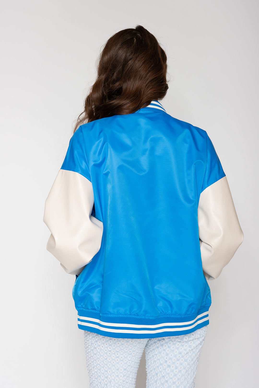 Jaelyn S Varsity Jacket - Blue Jacket Routines Fashion   