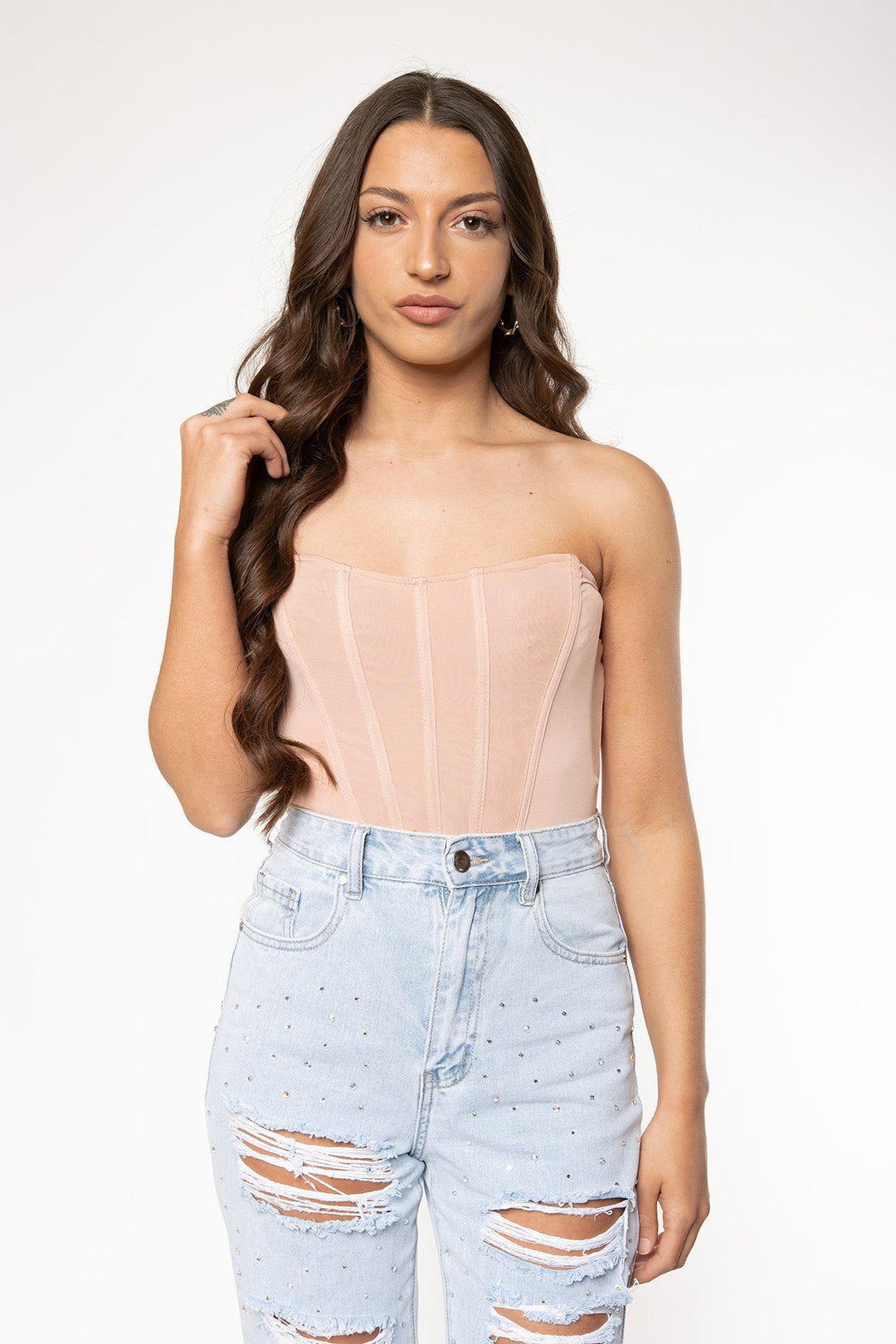 Jolene Corset Body - Vintage Pink Body Routines Fashion   