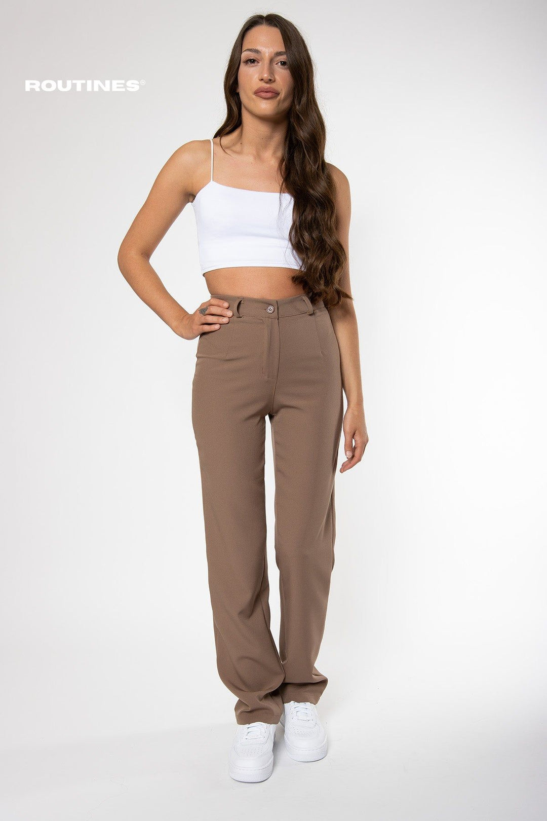 Riley Pants - Taupe Pants Routines Fashion   