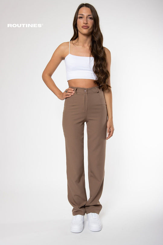 Riley Pants - Taupe Pants Routines Fashion   